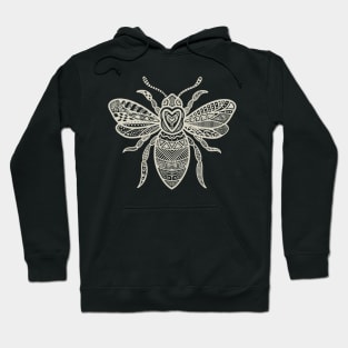 Dot Art Tattoo Style Bee For Bee lover and Beekeeper Hoodie